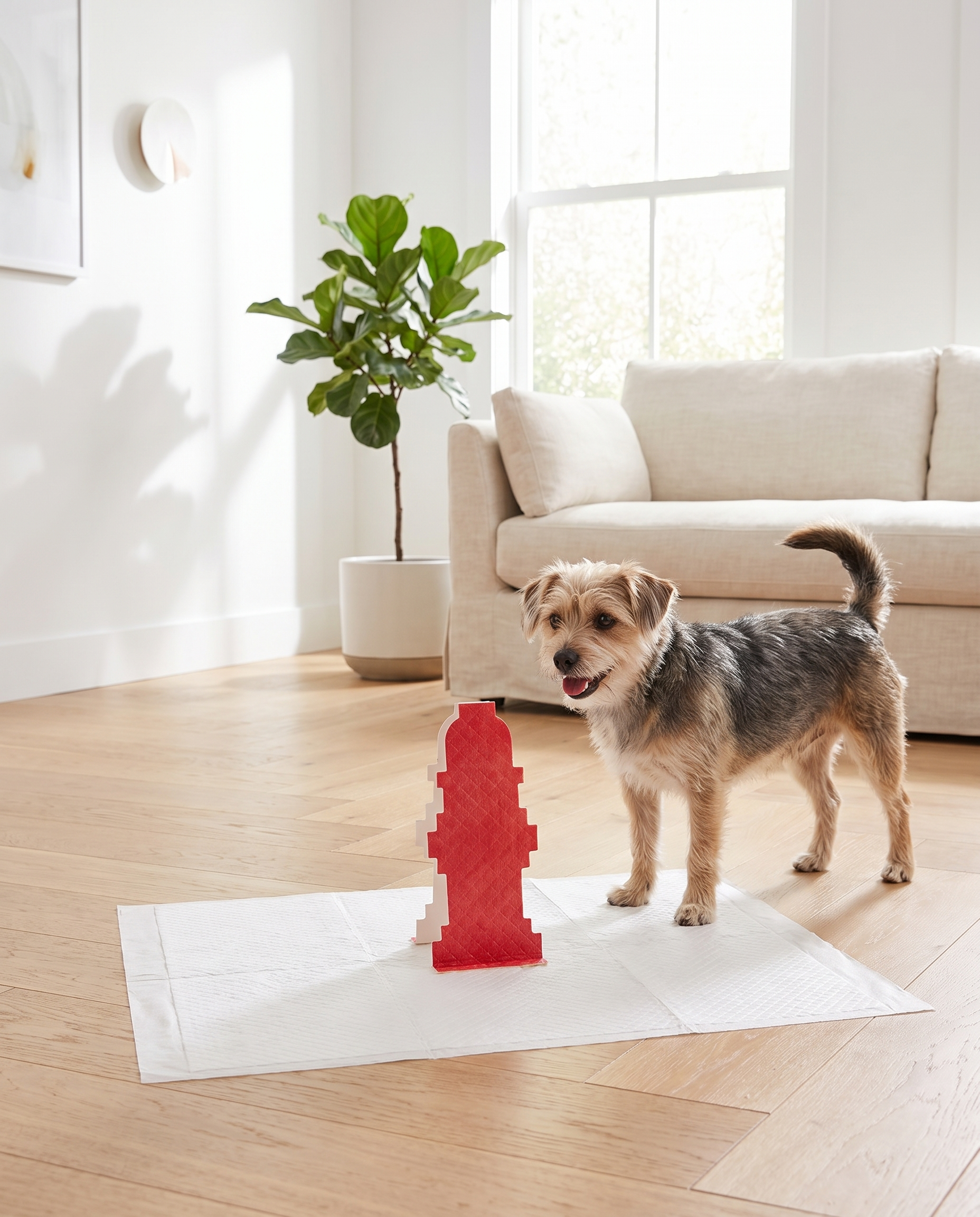 Rocky & Maggie's Pop-Up Pee Pad lifestyle ad still